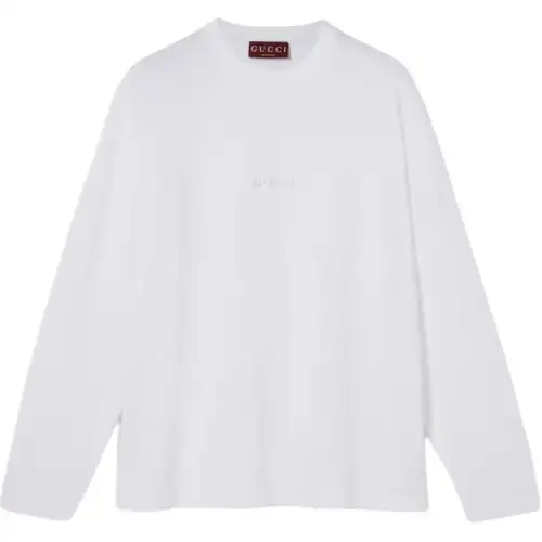 GUCCI Long sleeve Cotton Jersey T shirt