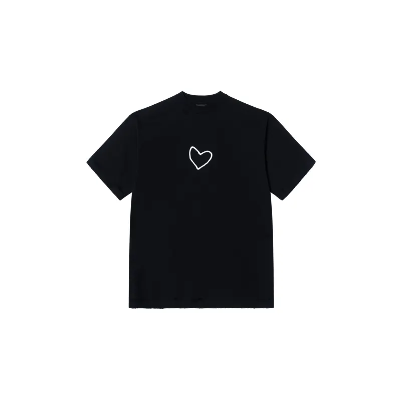 Balenciaga T Shirt Loose Fit Men's Black