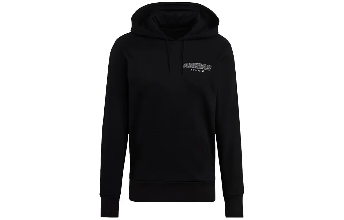 Adidas Sweatshirts Men's Black Hooded Moderate Straight Fit