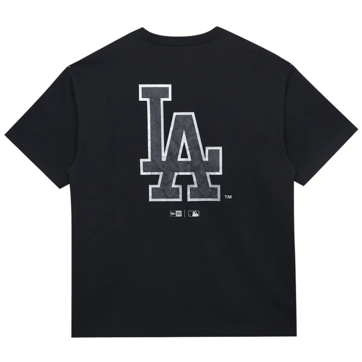 New Era Short Sleeved T Shirts, Couple, Trendy Versatile Unisex Black