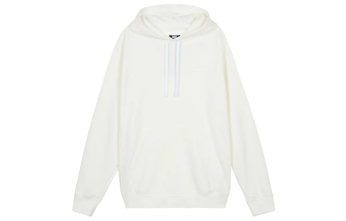Nike Sweatshirts Men's Sail White Hooded Thickened Regular
