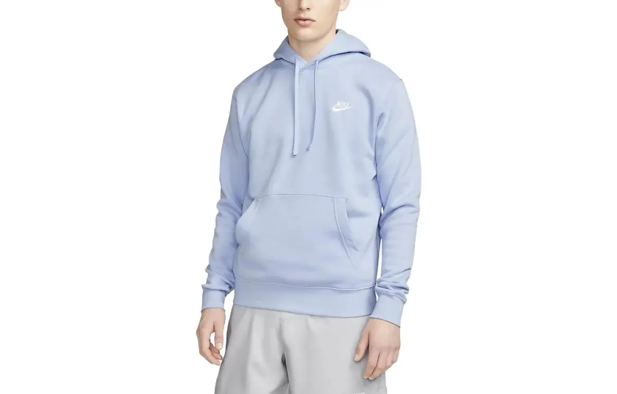 Nike Sweatshirts Men's Haze Blue Hooded Moderate Other