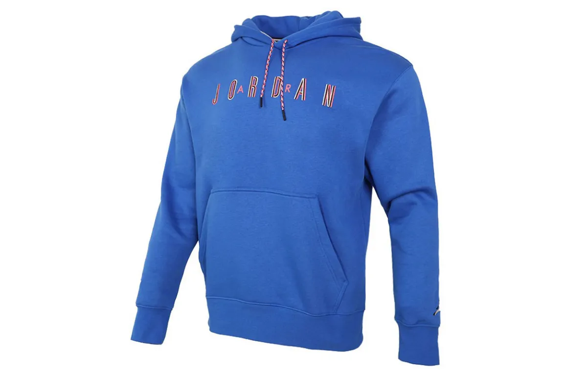 Jordan Sweatshirts Men's Royal Blue Hooded Moderate Regular