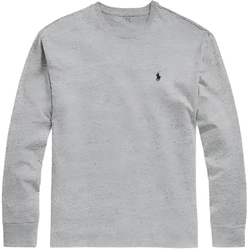 Polo Ralph Lauren Pony with a round collar, long-sleeve, with your logo imprint, with embroidery, classic length