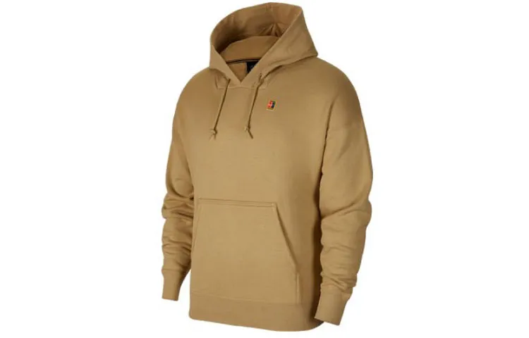 Nike Sweatshirts Men's Apricot Tea Brown Hooded Moderate Regular