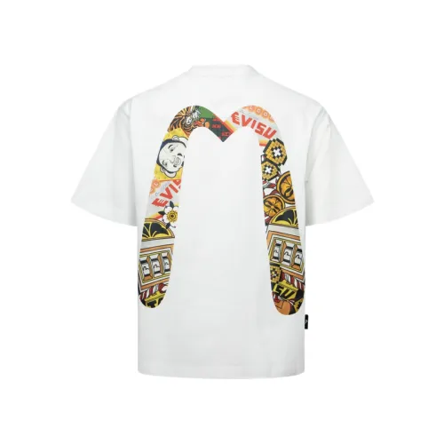 EVISU T Shirts Men's Crew Neck