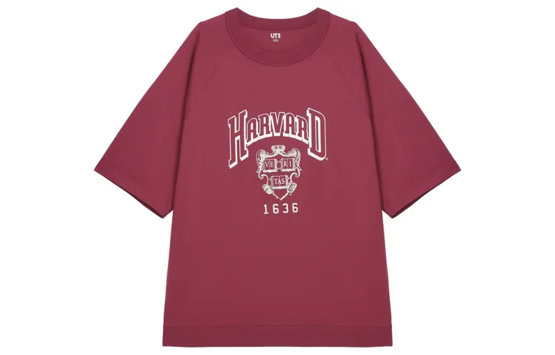 UNIQLO T Shirts Unisex Fuchsia Crew Neck