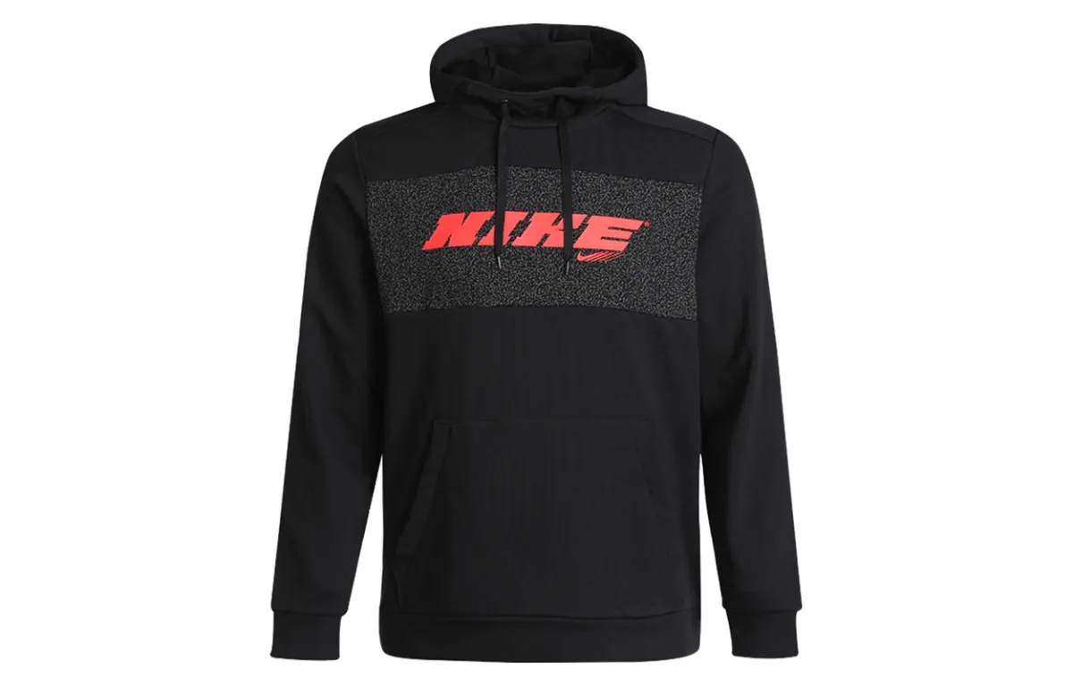 Nike Sweatshirts Men's Black Hooded Moderate Straight Fit