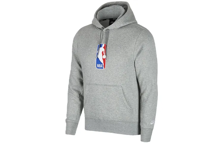 Nike X NBA Sweatshirts Men's Gray Hooded Moderate Regular