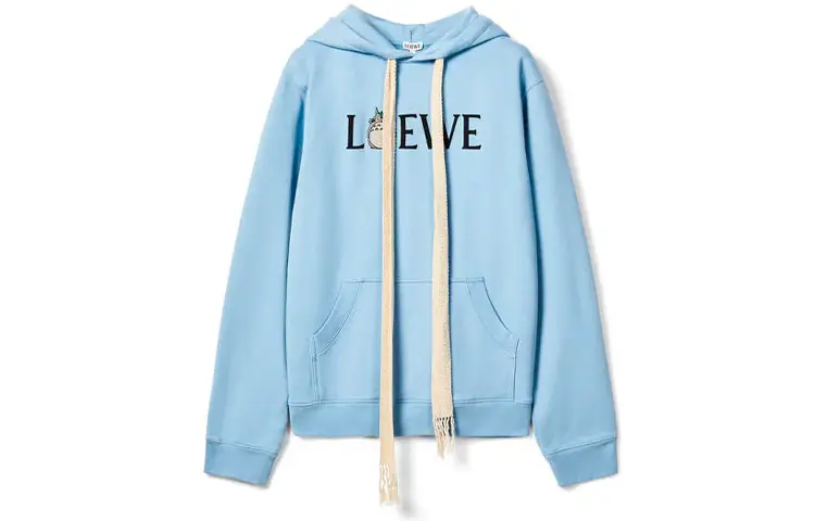 LOEWE Sweatshirts Unisex Blue Hooded Moderate