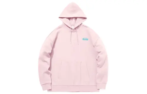 Li Ning Sweatshirts Unisex Pink Hooded Thickened Regular
