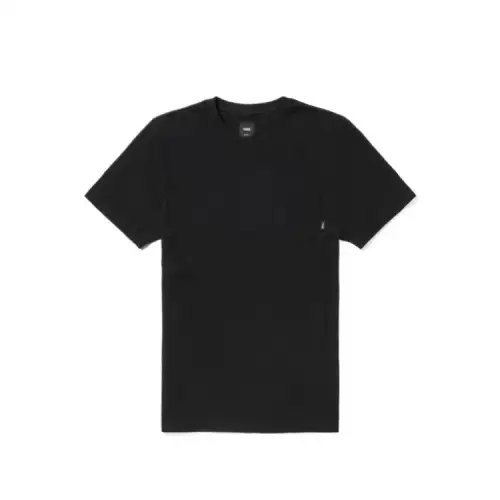 Vans T Shirts Unisex Black Crew Neck Moderate Straight Fit