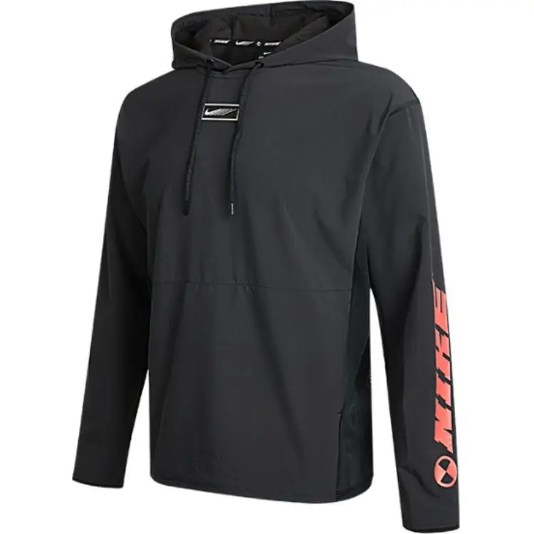 Nike Sweatshirts Men's Black Hooded Moderate Regular