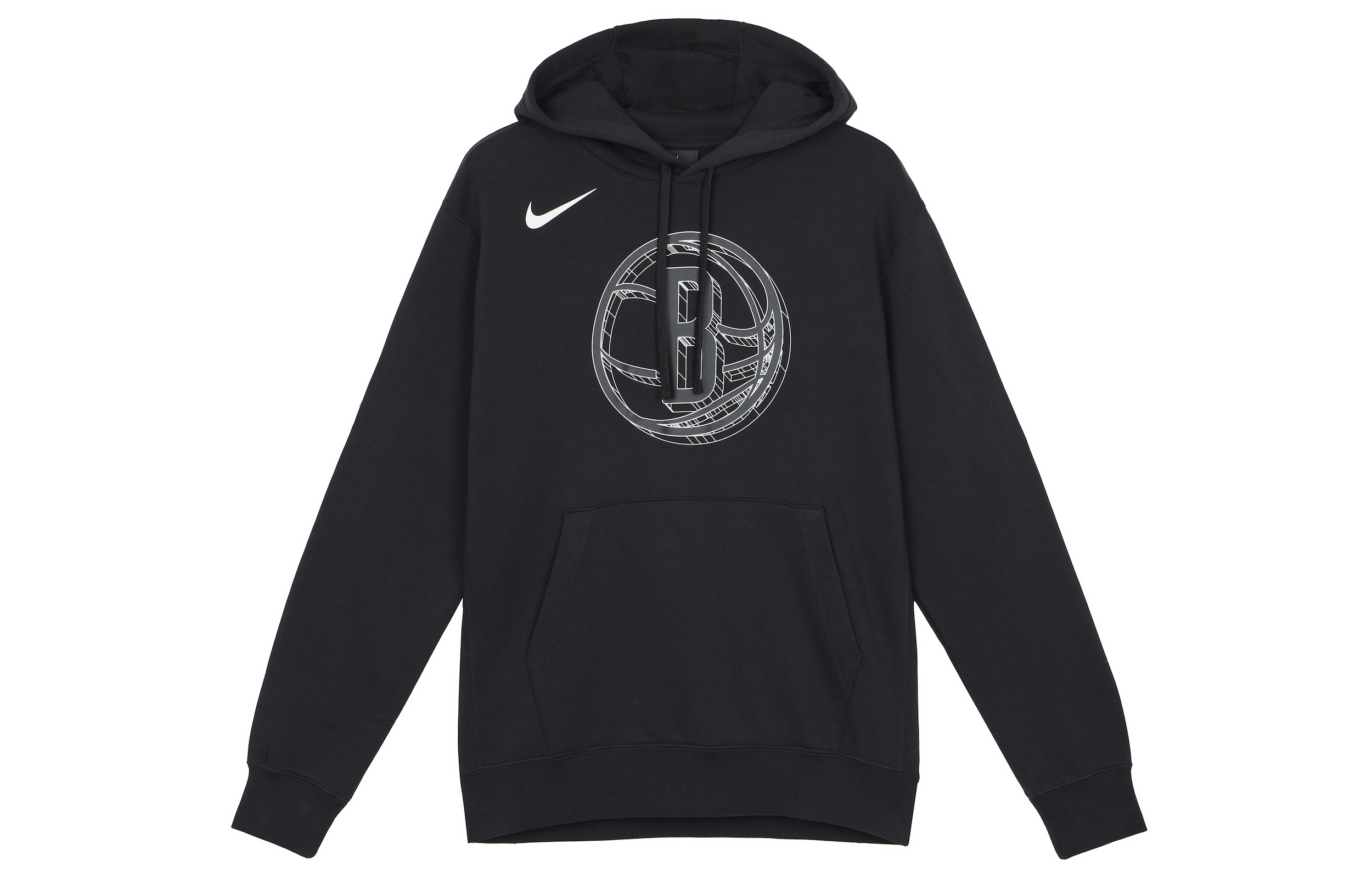 Nike NBA Player Brooklyn Nets Casual Sports Printed Hooded High Street Sweatshirt Spring Men's Black