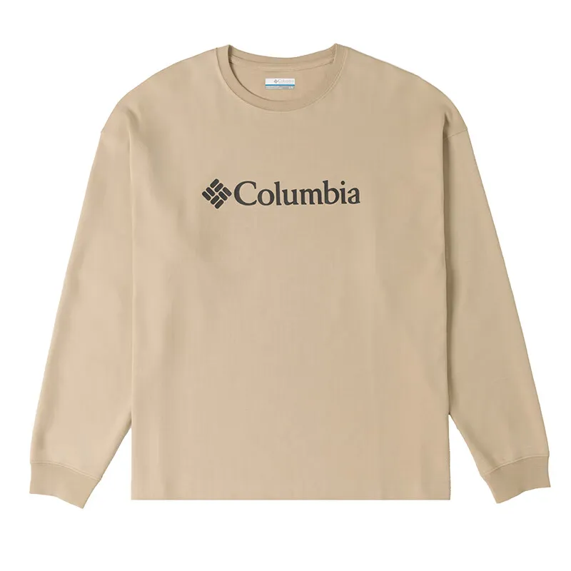 Columbia T-Shirts Men's Brown Crew Neck Moderate Straight Fit