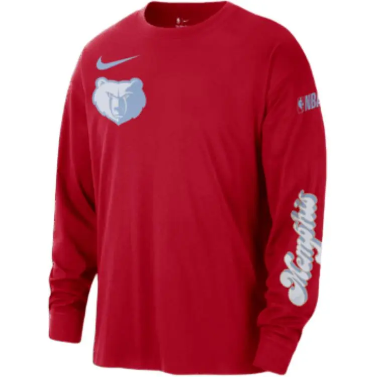 Nike Memphis Grizzlies Courtside City Edition Men's Nike Nba Max90 Long Sleeve T Shirt