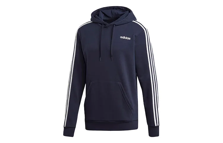Adidas Essential Sweatshirts Men's Blue Hooded Moderate Straight Fit