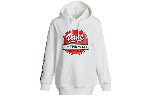 Vans Sweatshirts Unisex White Hooded Moderate Regular