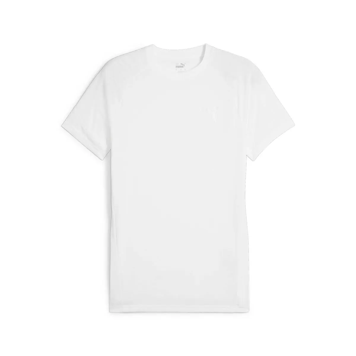 PUMA T-Shirts Men's White-02 Crew Neck Moderate