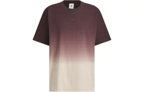 Adidas Originals T Shirt Loose Fit Unisex Dark Umber Red