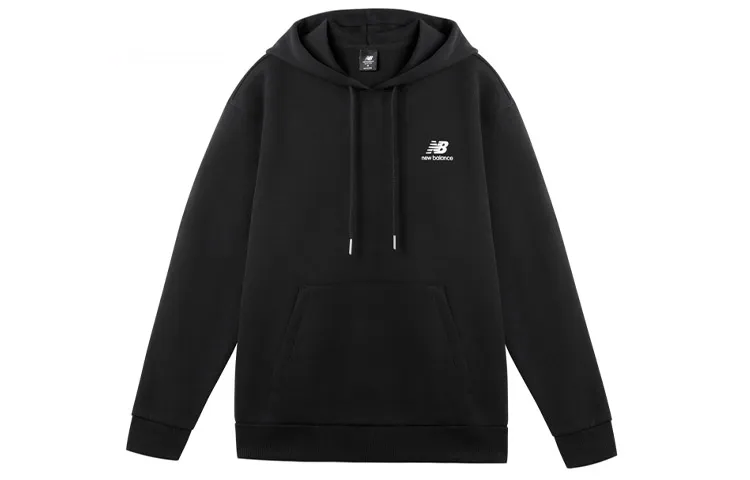 New Balance Sweatshirts Men's Black Hooded Moderate Regular