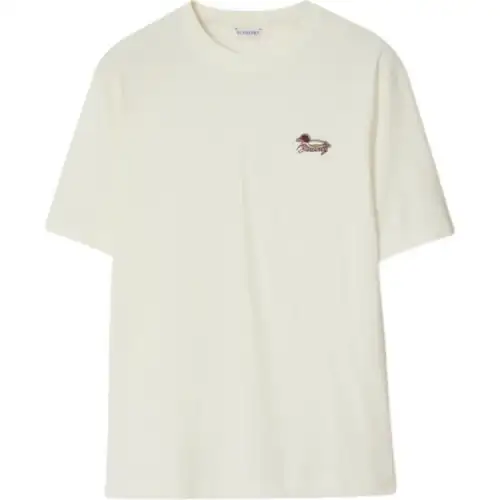 Burberry Embroidered-logo Cotton T-shirt