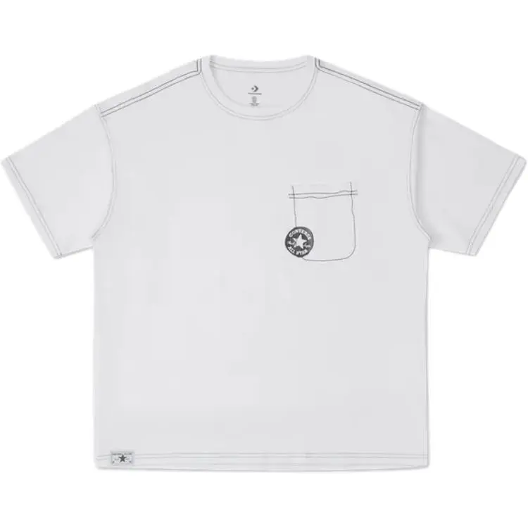 Converse T-Shirts Men's White Crew Neck Moderate