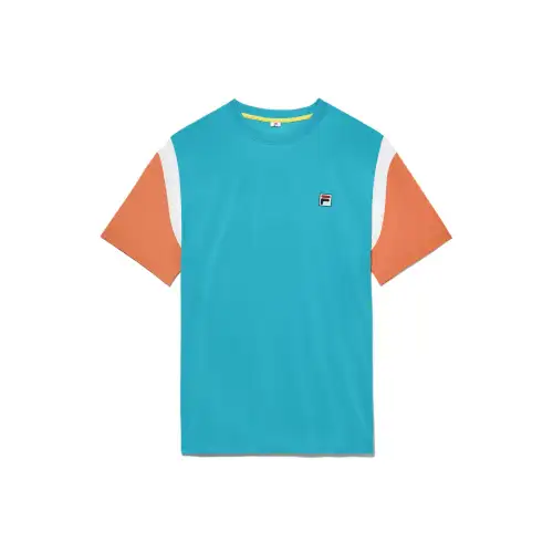 FILA Groundbreaker T Shirt Men's Aqua Lung Blue