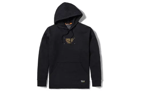 Timberland Sweatshirts Men's Black Hooded Moderate Regular