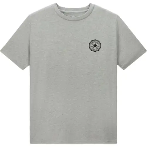 Converse T Shirts Men's Gray Crew Neck Moderate