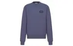 DIOR Quarterly New Products Sweatshirts Men's Purple Crew Neck Moderate Regular