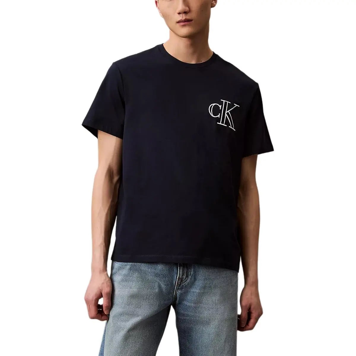 CALVIN KLEIN T Shirt Men's Dark Blue Gemstone