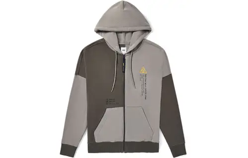Vans Sweatshirts Unisex Green Hooded Moderate Cardigan