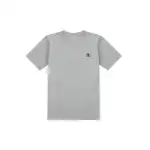 Converse T Shirts Unisex Gray Crew Neck Moderate Straight Fit
