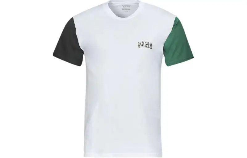 Vans Skate Colorblock T Shirts Men's White Crew Neck Moderate Other