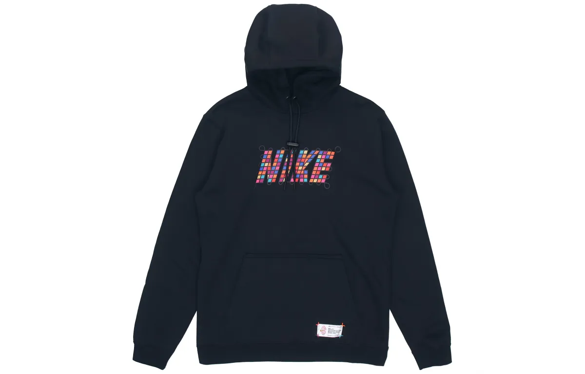 Nike As M Nsw Cny Po Hoodie Hooded Casual Sports Comfortable Versatile Fleece Lined Long Sleeved Sweatshirt Men's Black