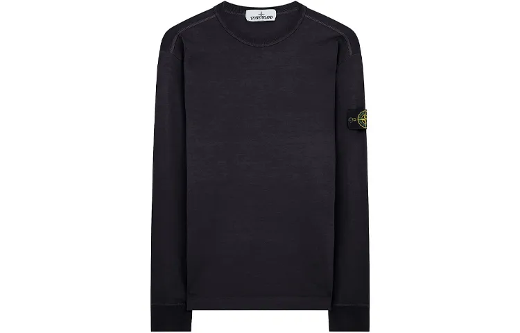 STONE ISLAND Sweatshirts Men's Dark Blue Crew Neck Moderate Other