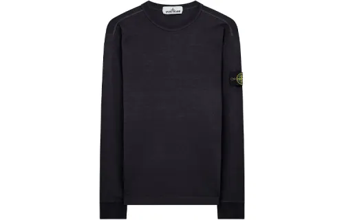 STONE ISLAND Sweatshirts Men's Dark Blue Crew Neck Moderate Other