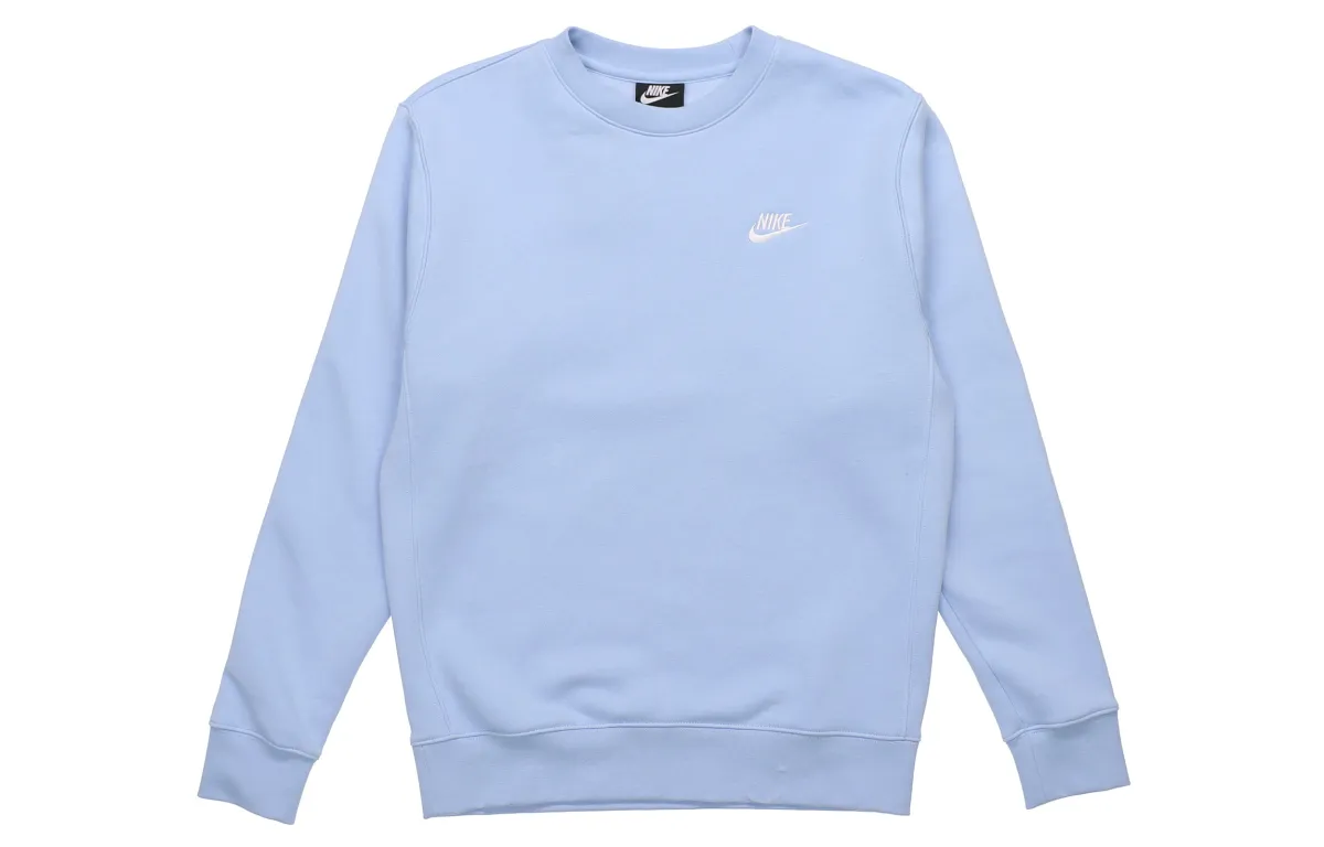 Nike Sweatshirts Men's Blue Crew Neck Moderate Straight Fit