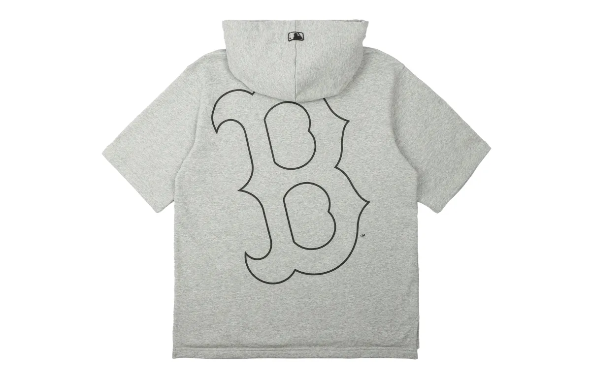 MLB Sweatshirts Unisex Gray Hooded (Non-detachable) Moderate