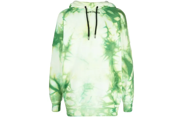 PALM ANGELS Tie Dye Logo Over Hoodie