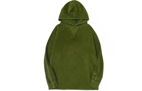 Drew house Smiley Collection Sweatshirts Unisex Olive Green Hooded Moderate Regular