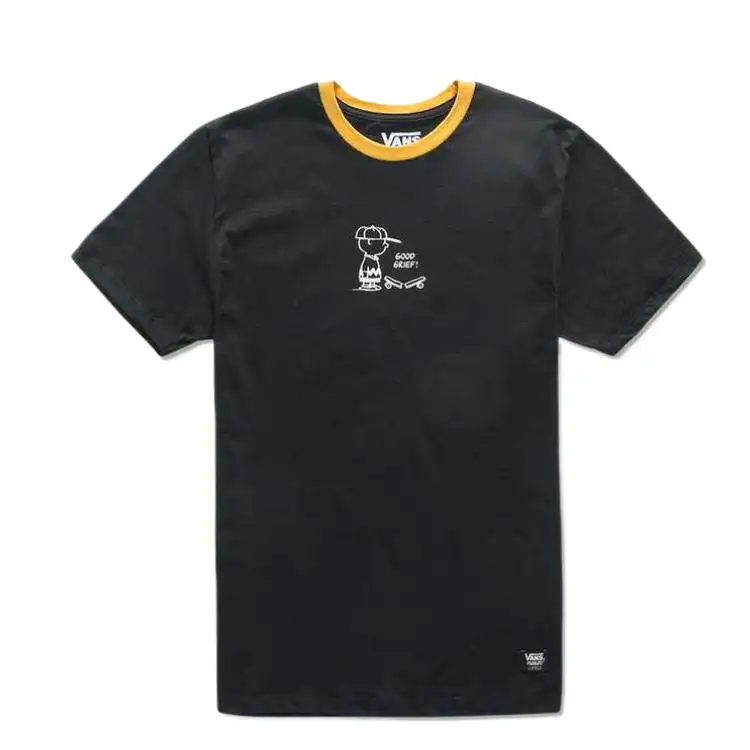 Vans T Shirts Men's Black Crew Neck