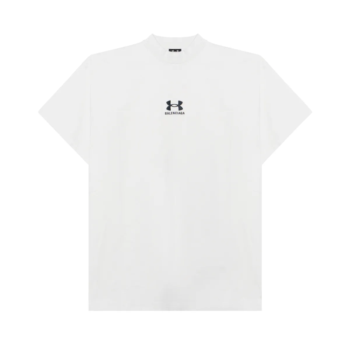 Balenciaga Logo Embroidered Crewneck T Shirt
