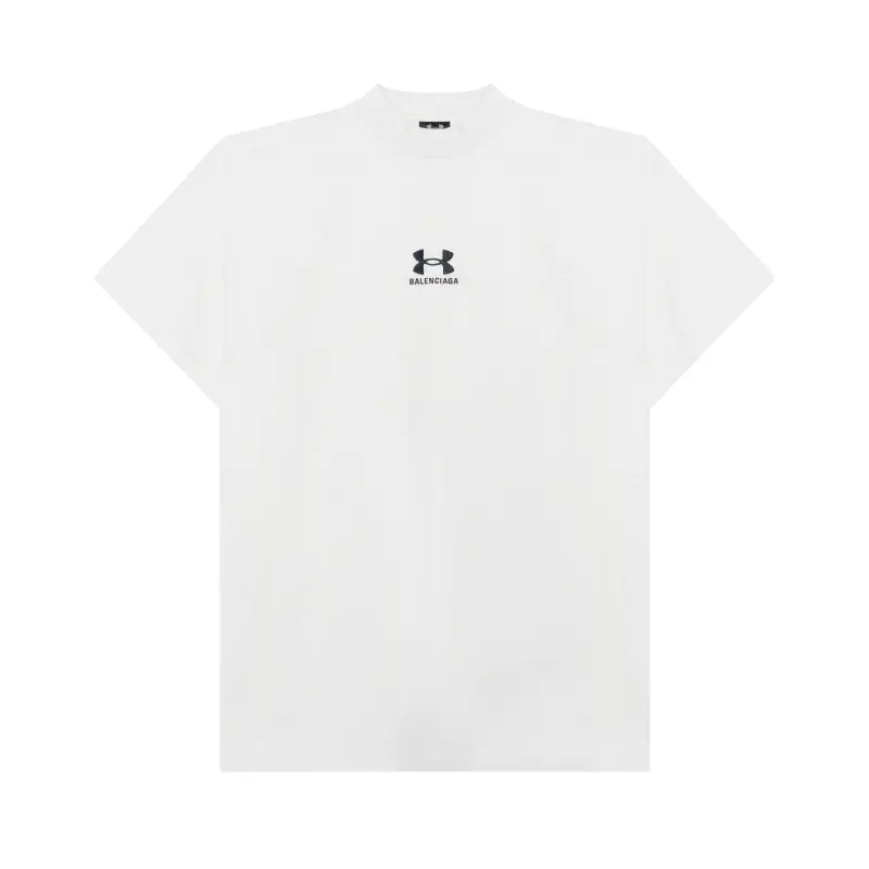 Balenciaga Logo Embroidered Crewneck T Shirt
