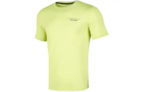 Skechers T Shirt Men's Light Yellow Green