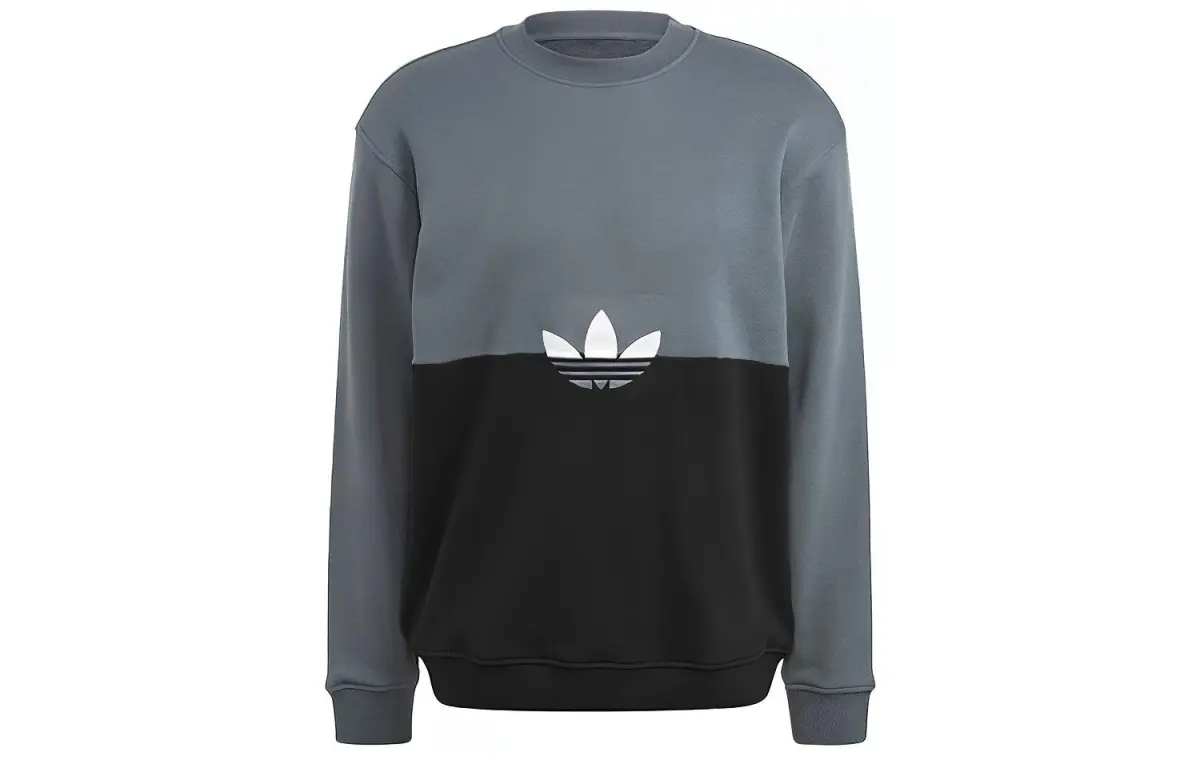 Adidas Originals Sweatshirts Men's Black Blue Multicolor Crew Neck Moderate Regular