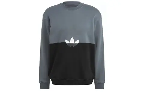 Adidas Originals Sweatshirts Men's Black Blue Multicolor Crew Neck Moderate Regular