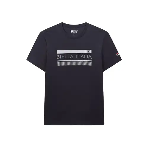 FILA T Shirts Men's Legend Blue NV Crew Neck Moderate Straight Fit