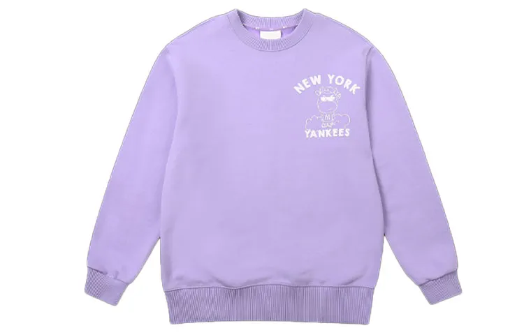 MLB Cash Cow Sweatshirts Unisex Purple Crew Neck Moderate Regular